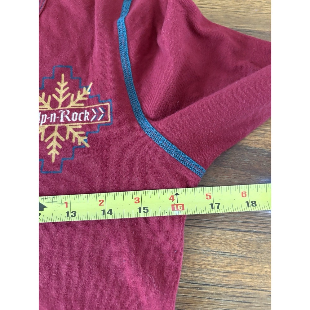 Alp-n-Rock Ladies Madeline Henley Shirt Women's Extra Small Deep Red Embroidered - Picture 9 of 16